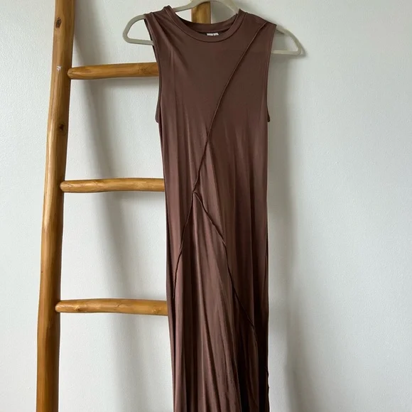 brown slip dress maxi Satin Cami Dress for Women - Camisole Slip Dress main image 0